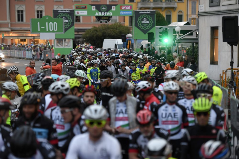 GF LOMBARDIA: 1,400 SPORTIVE RIDERS CONQUERED THE FAMOUS LAKE COMO CLIMBS